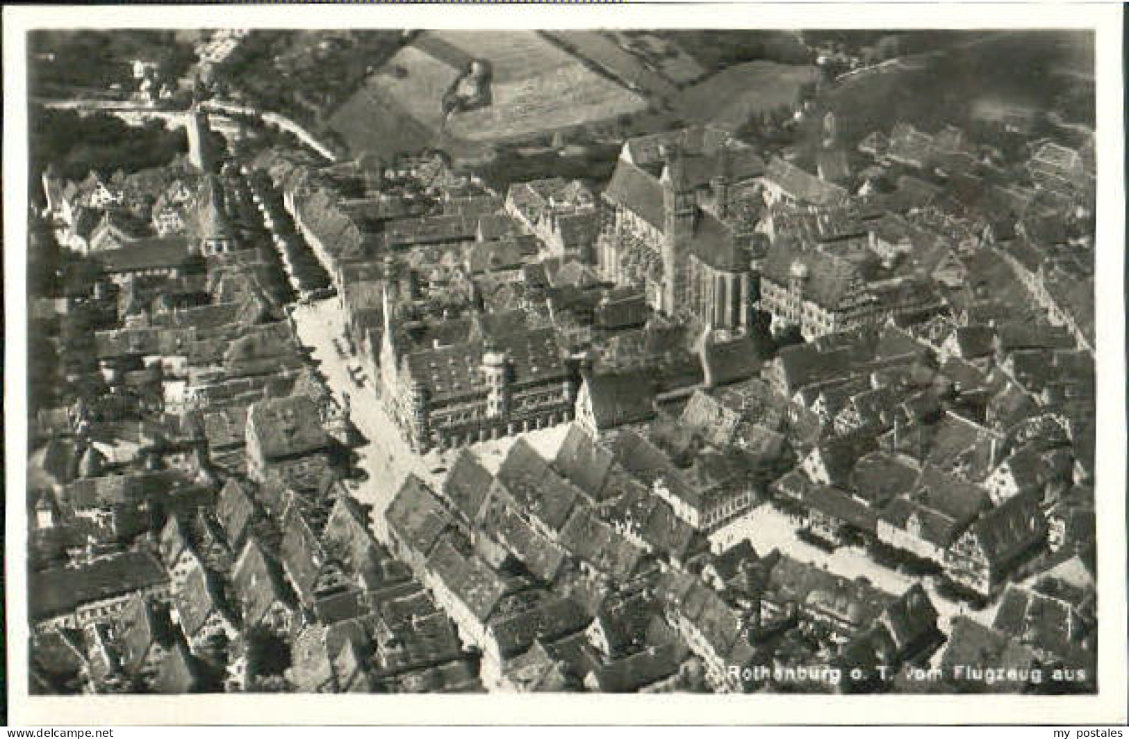 Rothenburg Tauber Fliegeraufnahme