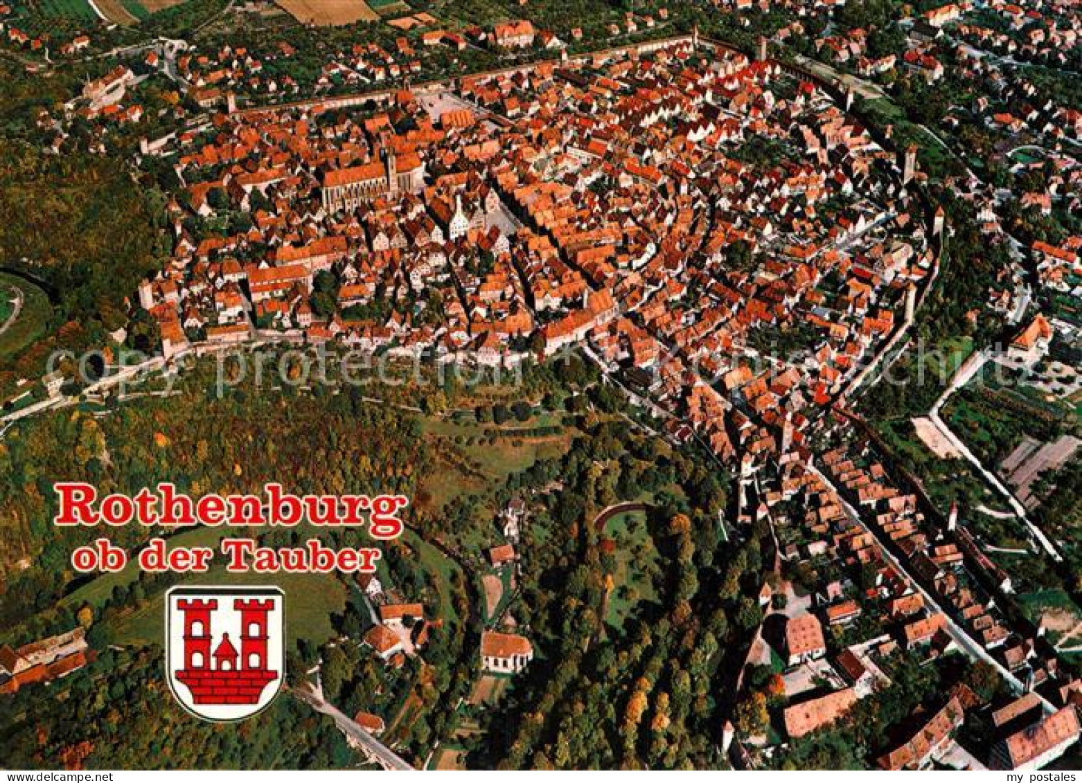 Rothenburg Tauber Fliegeraufnahme