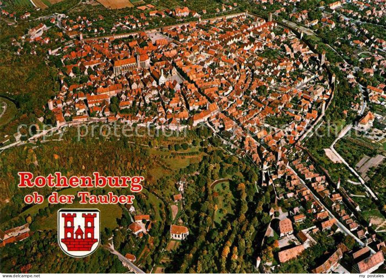 Rothenburg Tauber Fliegeraufnahme