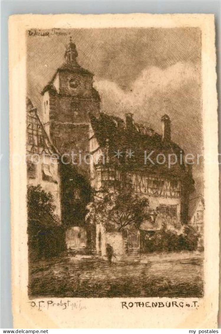 Rothenburg Tauber Kirchturm