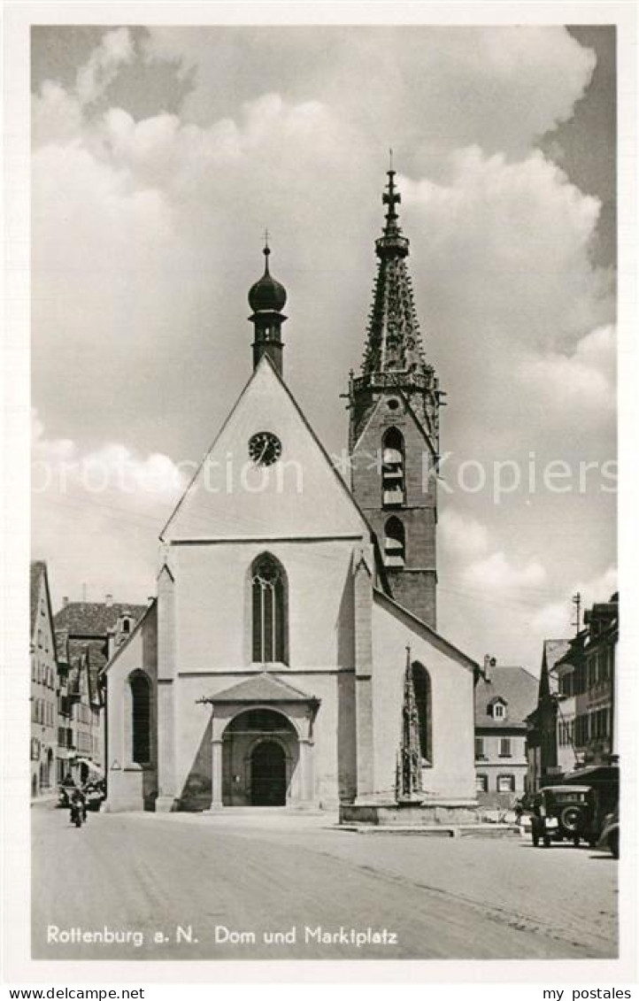 Rottenburg Neckar Dom und Marktplatz