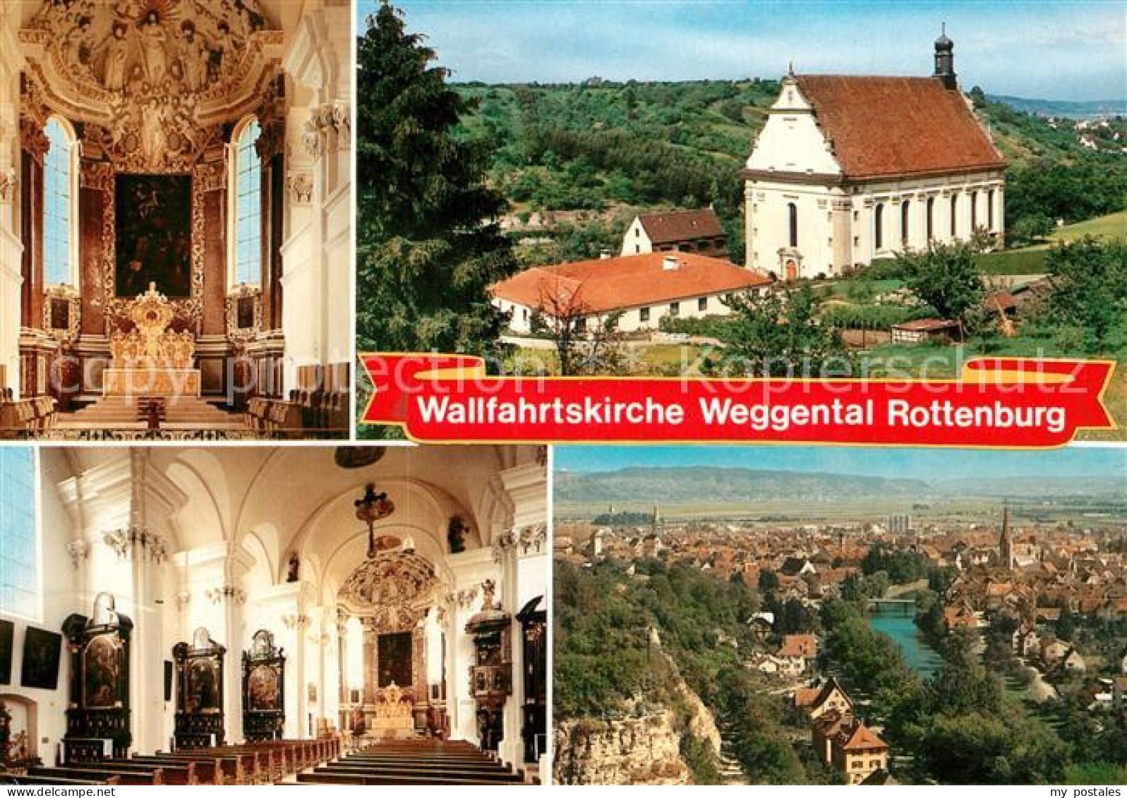 Rottenburg Neckar Wallfahrtskirche Inneres Stadtblick