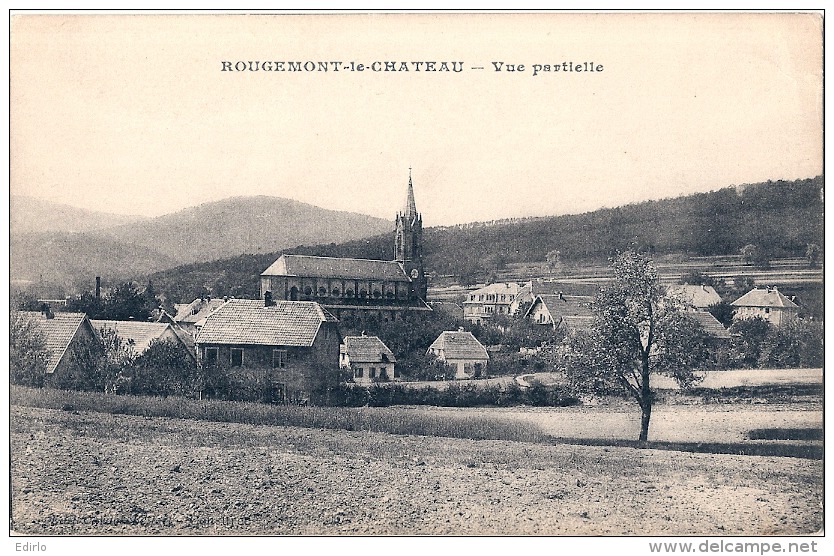 Rougemont le château vue partielle TTB écrite