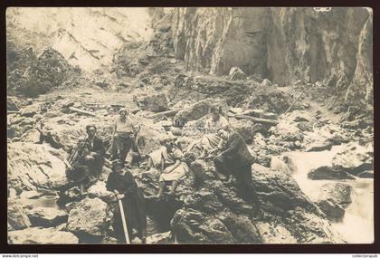 GYERGYÓSZENTMIKLÓS 1924. Turisták, fotós képeslap