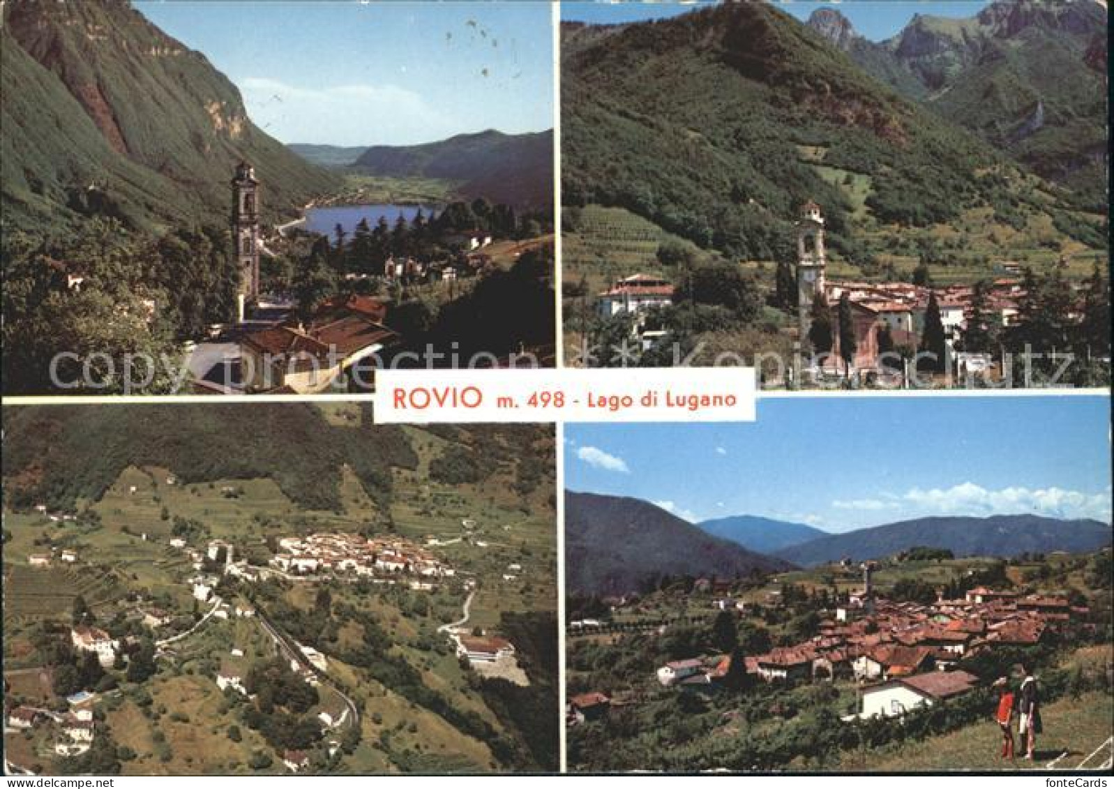 Rovio Lago di Lugano Panorama Teilansichten
