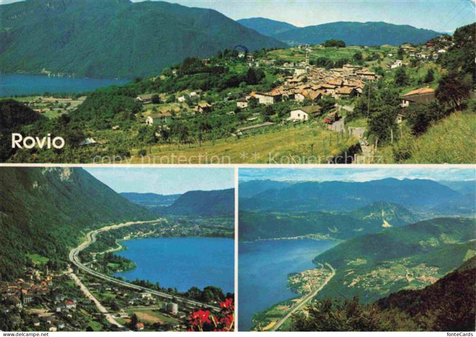 Rovio Lugano TI Vista su Melano Generoso