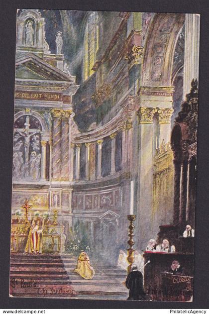 ENGLAND, Vintage postcard, English Cathedrals London St. Paul's Cathedral