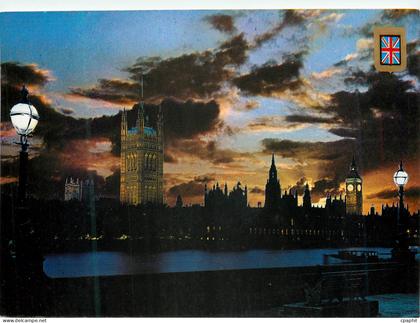 CPM London Coucher de soleil sur le Big Ben et les Maisons du Parlement