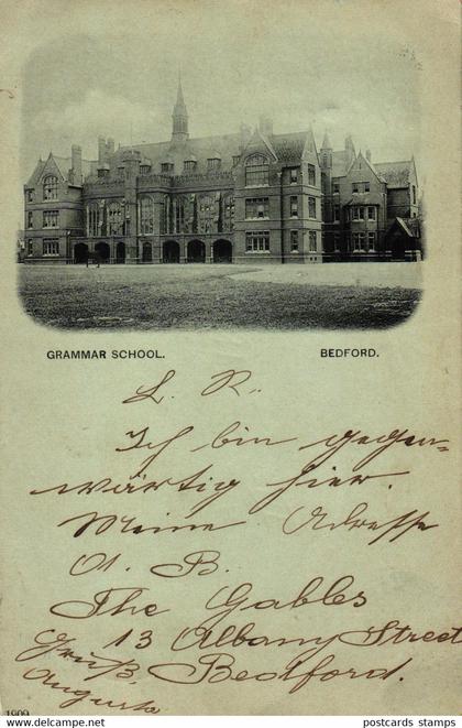 Bedford, Grammar School, 1901