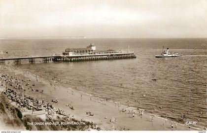 CPM The sands and Pier Bournemouth Bateau