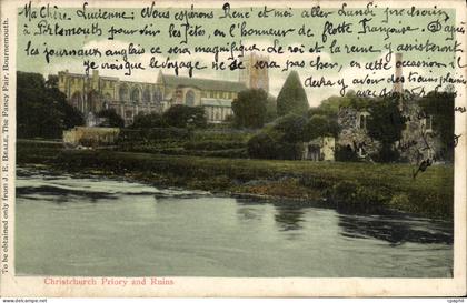 CPA Bournemouth Christchurch priory and ruins