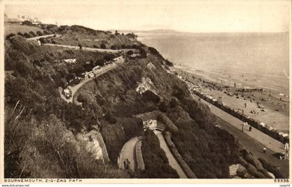 Grande Bretagne CPA Bournemouth Zig zag path
