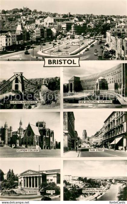 Bristol UK City Centre Clifton Suspension Bridge Municipal Buildings Clifton Col
