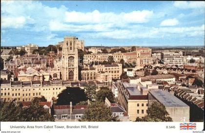 Bristol UK University Area from Cabot Tower Brandon Hill