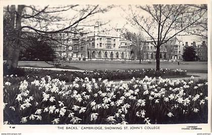 England - CAMBRIDGE - The Backs showing St. John's College