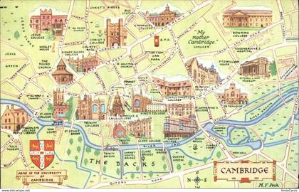 Cambridge Cambridgeshire uebersichtskarte