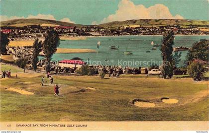 Swanage Purbeck Dorset UK Swanage Bay from Miniature Golf Course