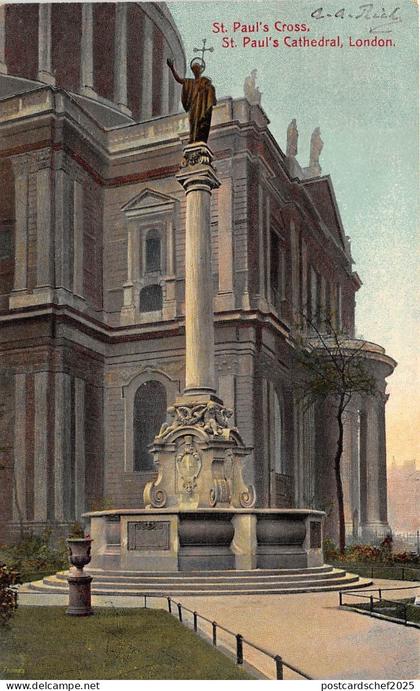 B85503 st paul s cross st paul s cathedral   london uk