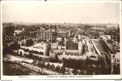 London Tower of London from Tower Bridge