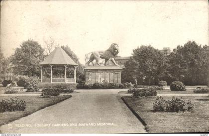 CPA Reading Forbury Gardens And Maiwand Memorial Lion