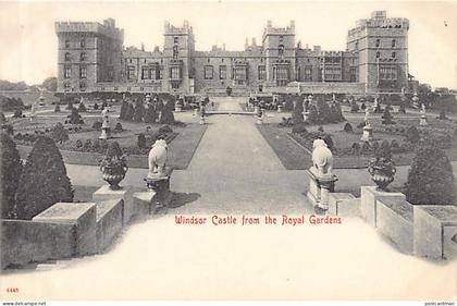 England - WINDSOR (Berks) Windsor Castle from the Royal Gardens - Publ. Stengel & Co. 4445