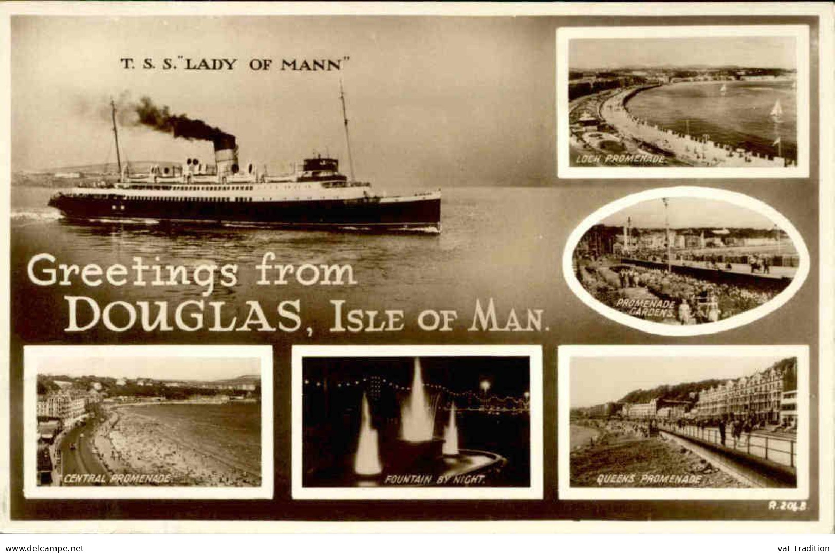 ROYAUME UNI - Carte postale avec vues multiples de Ile de Man- L 146173