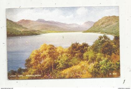 cp , Ecosse , ARGYLLSHIRE , Loch Goil , illustrateur ,ed. Valentine's , Art Colour, vierge