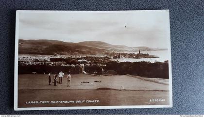 LARGS FROM ROUTENBURN GOLF COURSE OLD R/P POSTCARD AYRSHIRE SCOTLAND