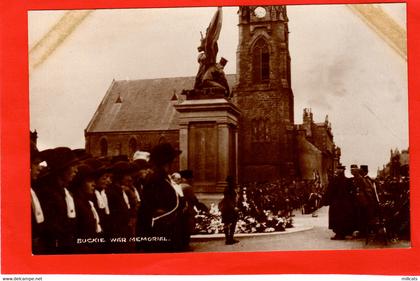 SCOTLAND BANFFSHIRE   BUCKIE    WAR MEMORIAL + GIRL GUIDES   RP