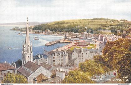 uk917 rothesay  from chapel hill  scotland    uk