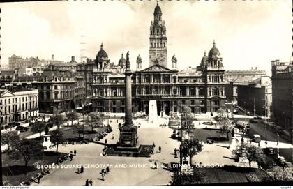 CPA George Square cenotaph and Municipal buildings Glasgow