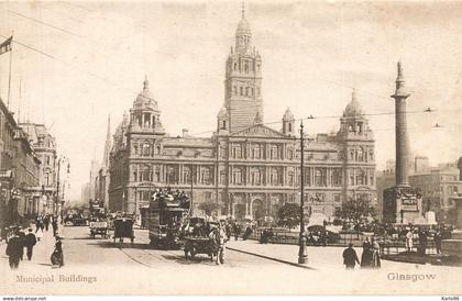 glasgow , lanarkshire * municipal buildings * tramway * uk