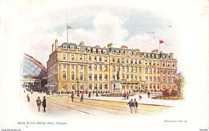glasgow , lanarkshire * north british station Hotel * illustrateur * uk