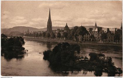 CPA Carte Postale Royaume Uni Perth  Tay street from Perth Bridge   VM97721