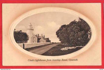 UK SCOTLAND RENFREWSHIRE   GOUROCK   CLOCH LIGHTHOUSE   OVAL VIEW  pu 1911