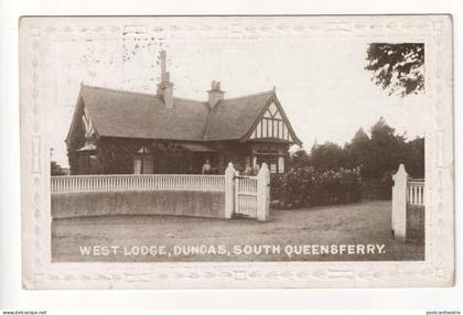 West Lodge, Dundas, South Queensferry - 1917 used West Lothian postcard