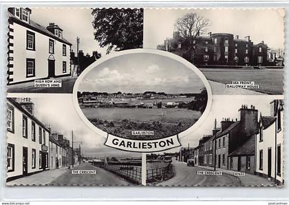 Scotland - GARLIESTON High Row and Queen's Arms, the Crescent, Galloway House Sea Front