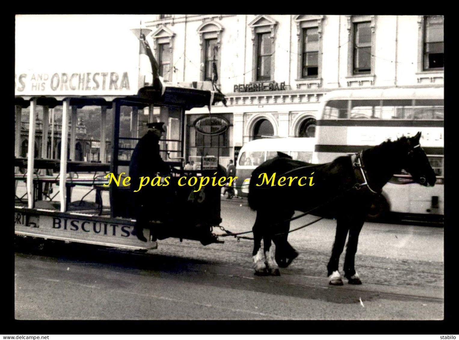 ROYAUME-UNI - ILE DE MAN - TRAMWAY HIPPOMOBILE - CARTE PHOTO MODERNE