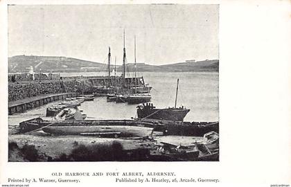 ALDERNEY - Old harbour and Fort Albert - Publ. A. Heatley