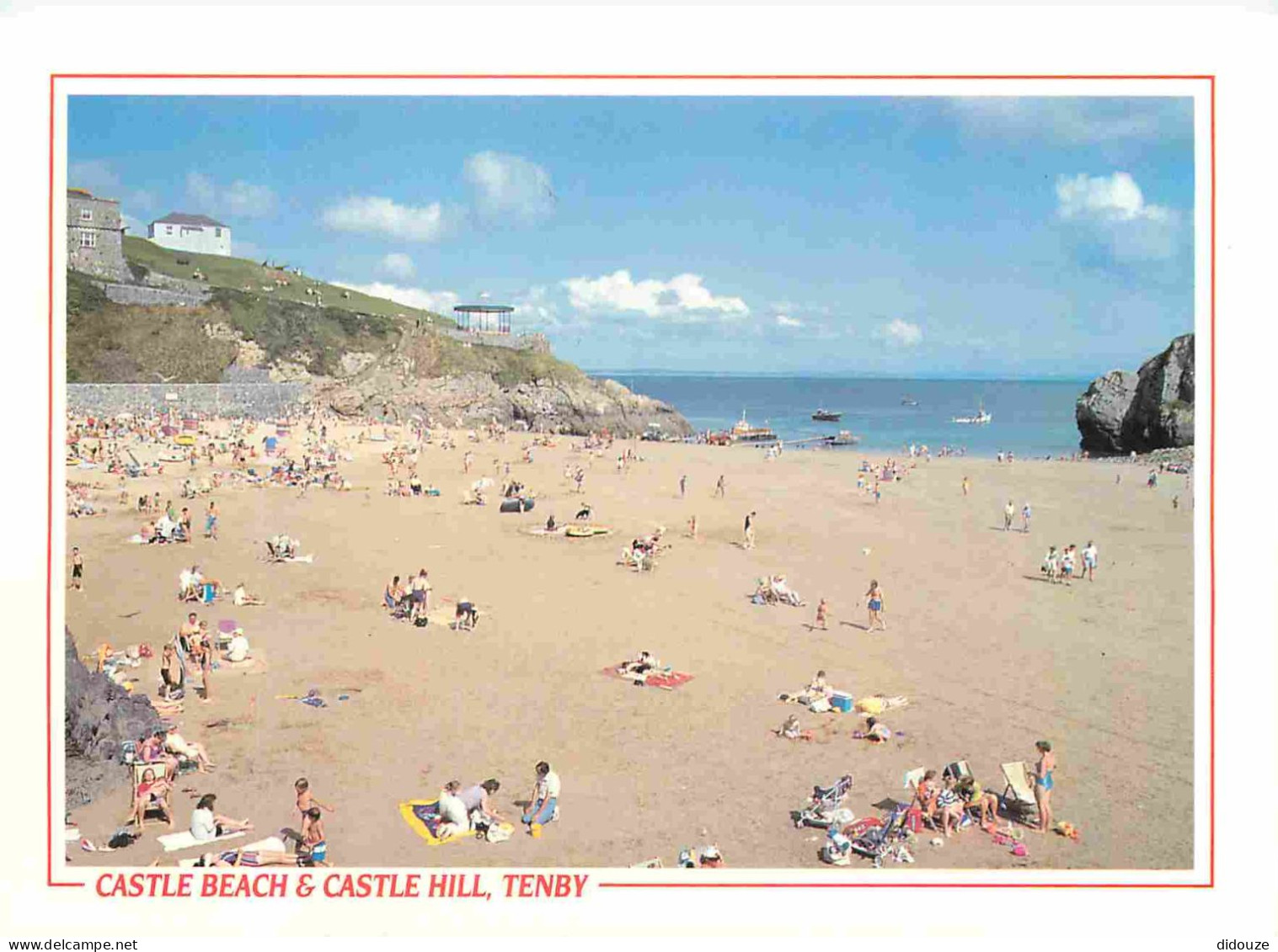 Royaume-Uni - Pays de Galles - Tenby - Castle beach and castle hill - Pembrokeshire - Wales - CPM - Voir Scans Recto-Ver