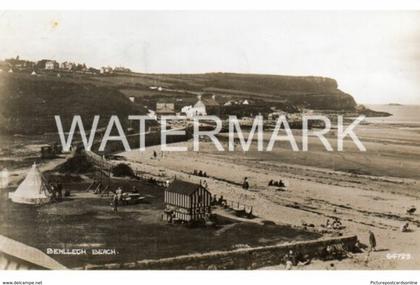 BENLLECH BEACH OLD R/P POSTCARD WALES ANGLESEY