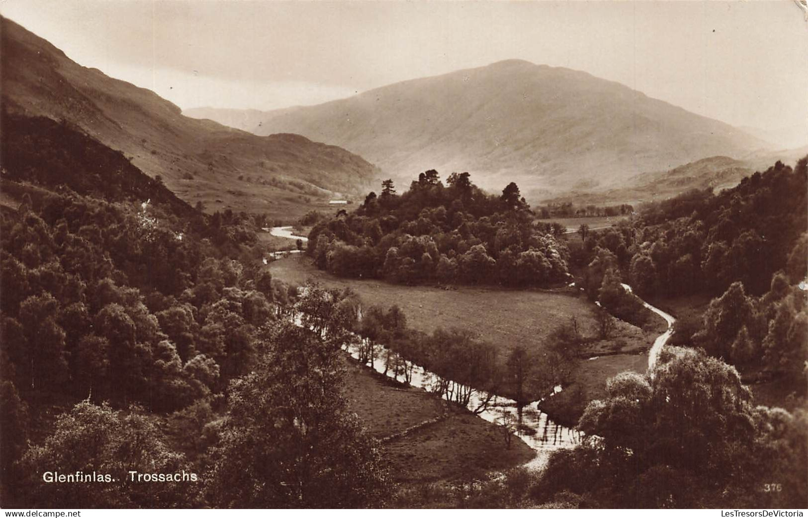 ROYAUME UNI - Trossachs - Glenfinlas - Vue générale - Carte postale ancienne