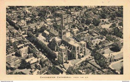 Chichester  West Sussex UK Chichester Cathedral from the Air