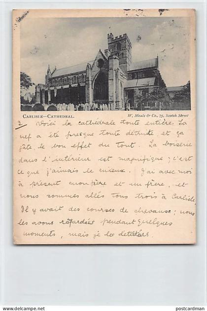 England - CARLISLE - Cathedral - Forerunner postcard Small Size - YEAR 1901