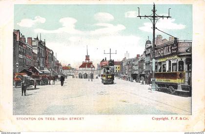 BR64315 stockton on tees high street tramway    uk