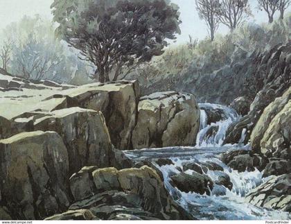 Comb Gill Beck Borrowdale Stunning Painting Postcard