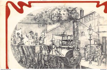 A946 England 1975 Darlington Souvenir Steam Train vintage postcard