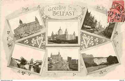 Carte Postale Ancienne - Irlande du Nord - Belfast - Multivues - CPA - Voir Scans Recto-Verso - Poscard - Carta Postal -