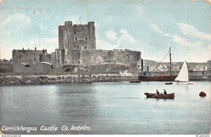 Ireland Co Antrim Carrickfergus Castle vintage postcard B822