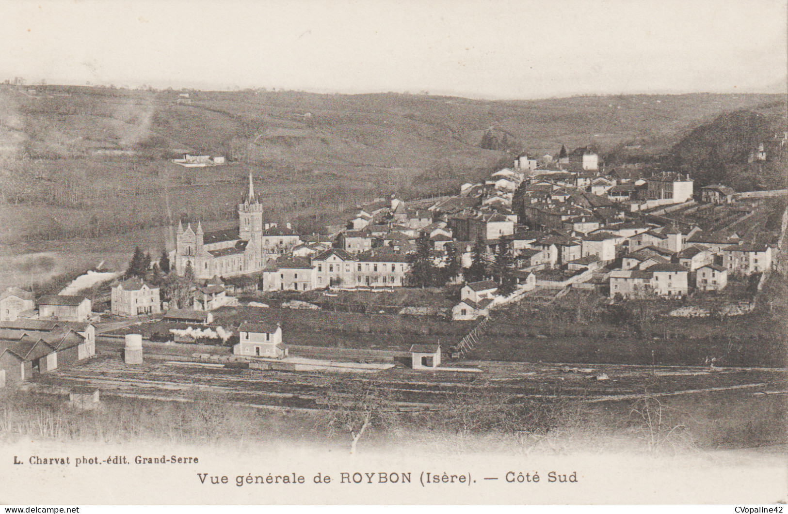 ROYBON (38) Vue Générale de ROYBON - Côté Sud